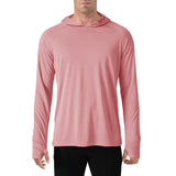 TACVASEN Men's Quick-Dry Long Sleeve Hooded T-Shirt