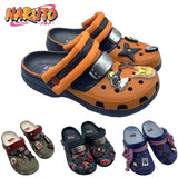 Naruto Anime Summer Men's Sandals Thick-Soled Non-Slip Slippers Sasuke Itachi Kakashi Breathable Toe-Cap Casual Beach Slippers