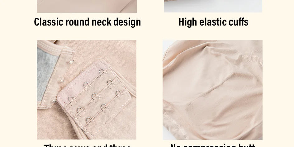 Seamless Tummy Control Long Sleeve Body Shaper