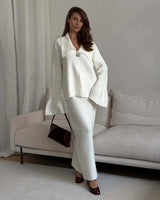 Hirsionsan Sexy Soft Elegant Vintage Women Suits 2 Pieces Female Sets Polo Neck Cardigan Sweater & Midi Dress Knitted TrackSuit