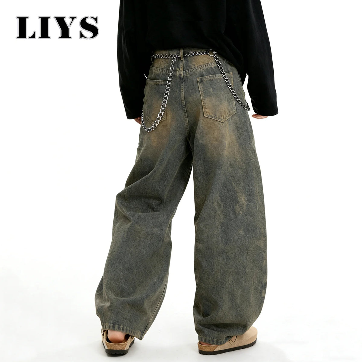 Unisex Baggy Wide-Leg Denim Jeans