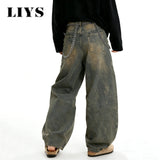 Unisex Baggy Wide-Leg Denim Jeans