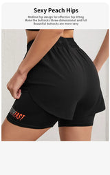 Women's High Rise 2-in-1 Running & Yoga Shorts