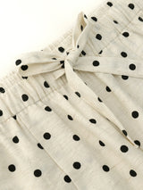 Women's Linen Blend Wide-Leg Pants