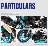 1/12 Yamaha R1M Toy Motorcycle Model Alloy Diecast with Shock Absorption Simulation Scale Motorcycle Model Toys for Kids Gifts