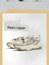 Li-Ning Women's MIA Lifestyle Shoes Wearable Reflective Retro Thick Heel Sports Shoes LiNing Classic Casual Sneakers AGCV276