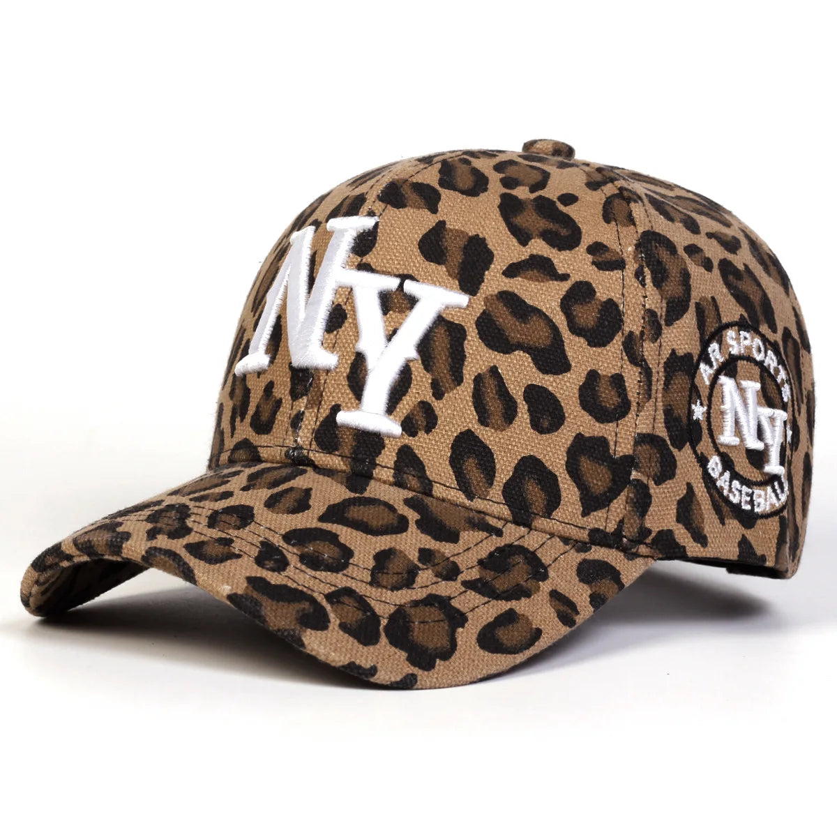 Leopard Print New York Baseball Cap | Adjustable Unisex