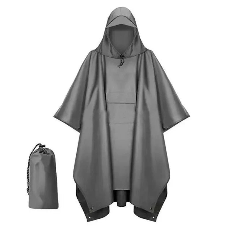 3-in-1 Hooded Waterproof Rain Poncho | Outdoor Adventure