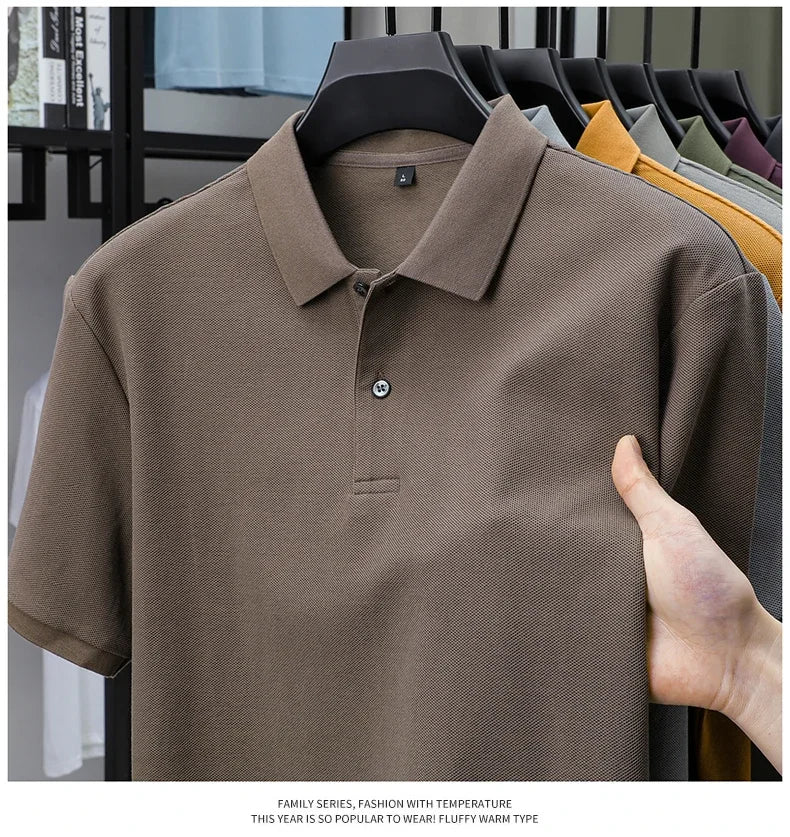 Men's Premium Cotton Polo Shirt – 19 Colors