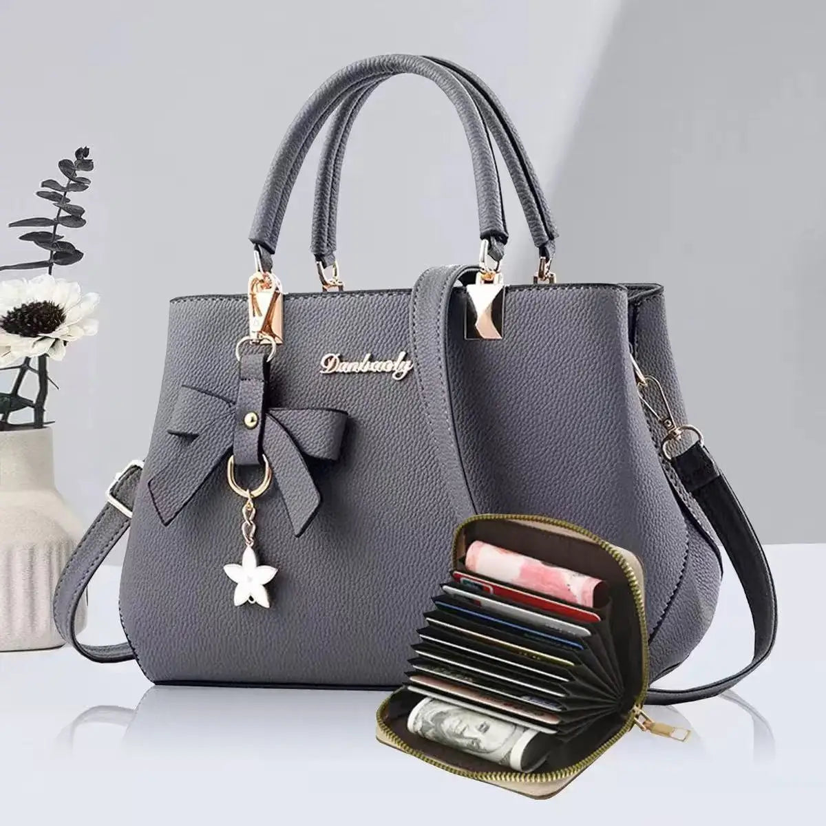 Women’s Bow Shell Bag: Trendy Autumn/Winter Shoulder & Messenger Bag