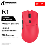 Attack Shark X11&R1 Wireless Gaming Mouse - Tri-Mode , PAW3311 Sensor,22K DPI, 400 IPS, RGB PC Gaming Mouse