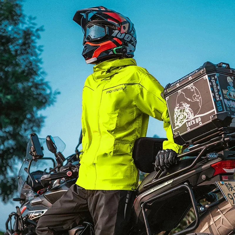 Waterproof Motorcycle Rain Suit – Jacket & Pants Set