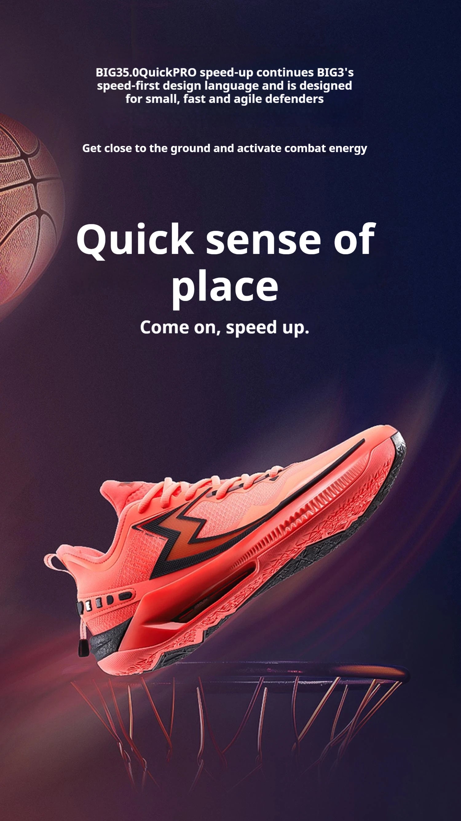 361 Degrees BIG3 5.0 Quick Pro Men Basketball Shoes Carbon Plate Breathable Stable Flexible Training Male Sneakers 672421111