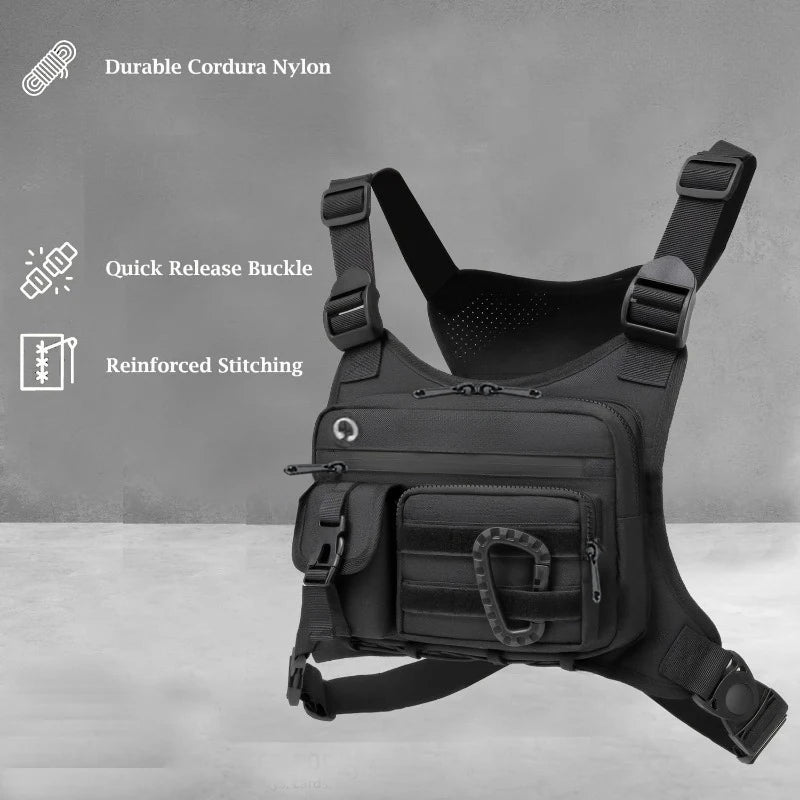 Nylon Sports Chest Bag for Running & Cycling