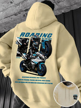 2026 Autumn/Winter New Style Street Casual Simple Fashion Comfortable 3D Motorcycle Pattern Printed Men's Hooded Sweatshirt