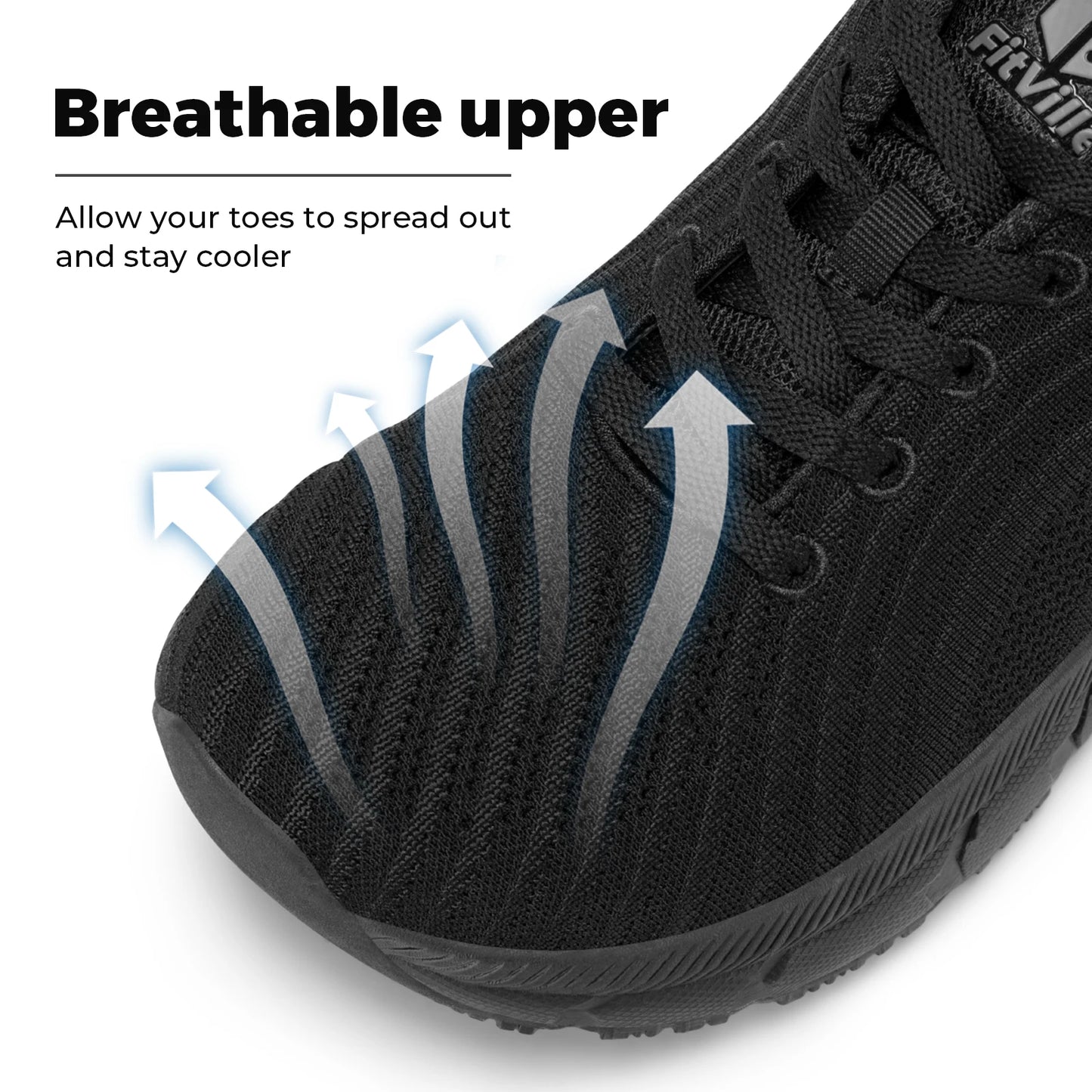 FitVille Wide Toe Box Running Shoes for Men | FlowCore V2