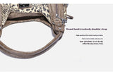 Women Handbags Leopard Bag Top-handle Handbag Fashion Satchel Dumpling Pack Shoulder Bag Tote Bag Hobos Large Purse