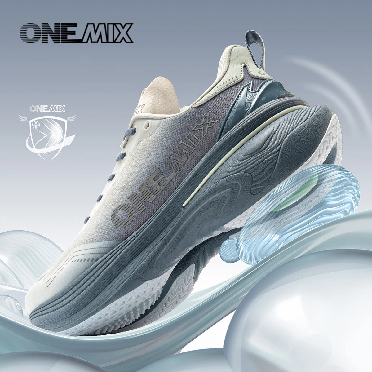 ONEMIX New Jogging Running Shoes Women and Men Light Sneakers Road Shoes Wear-resistant Fashion Sports Shoes Fitness