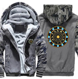 Saint Seiya Men's Thick Zip-Up Anime Hoodie