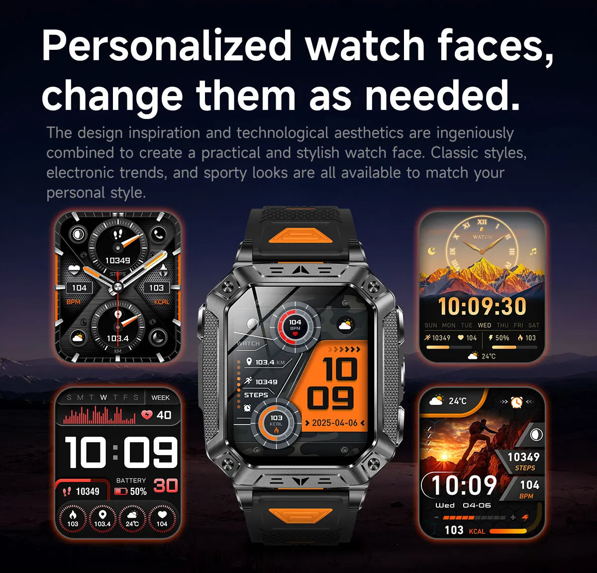 2026 Military-Grade Outdoor Sports Smartwatch 1400mAh