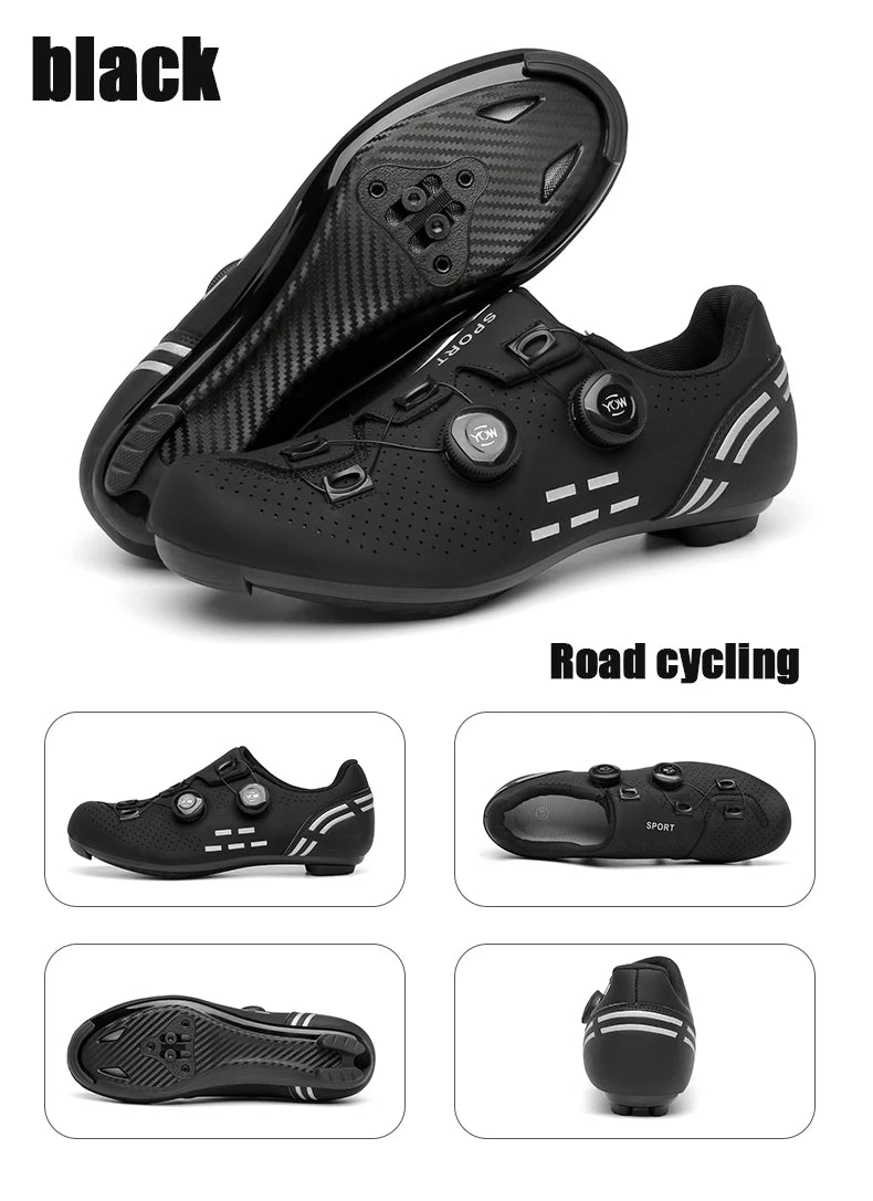 2026 Cycling Sneaker Mtb with Cleats Men Carbon Sports Speed Bike Shoes Women Mountain Racing Flat SPD Road Cycling Footwear