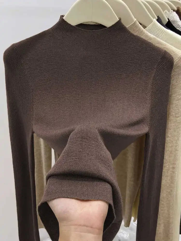 Women’s Slim Fit Knitted Turtleneck Sweater