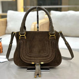 Vintage Suede Saddle Bag – Crossbody & Shoulder Tote for Women