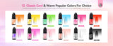 Saviland 12-Color Airbrush Gel Nail Polish Set