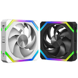 JUMPEAK CS120 ARGB Cooling Fan 360mm 240mm Modular Stackable Splicing PWM Silent 120mm RGB Fans For Gaming PC Case Water Cooler