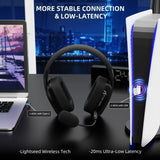 ATTACK SHARK L80PRO Wireless Gaming Headset Tri-Mode 2.4G Bluetooth Wired Ultra-Light Low Latency Noise Cancelling with Mic