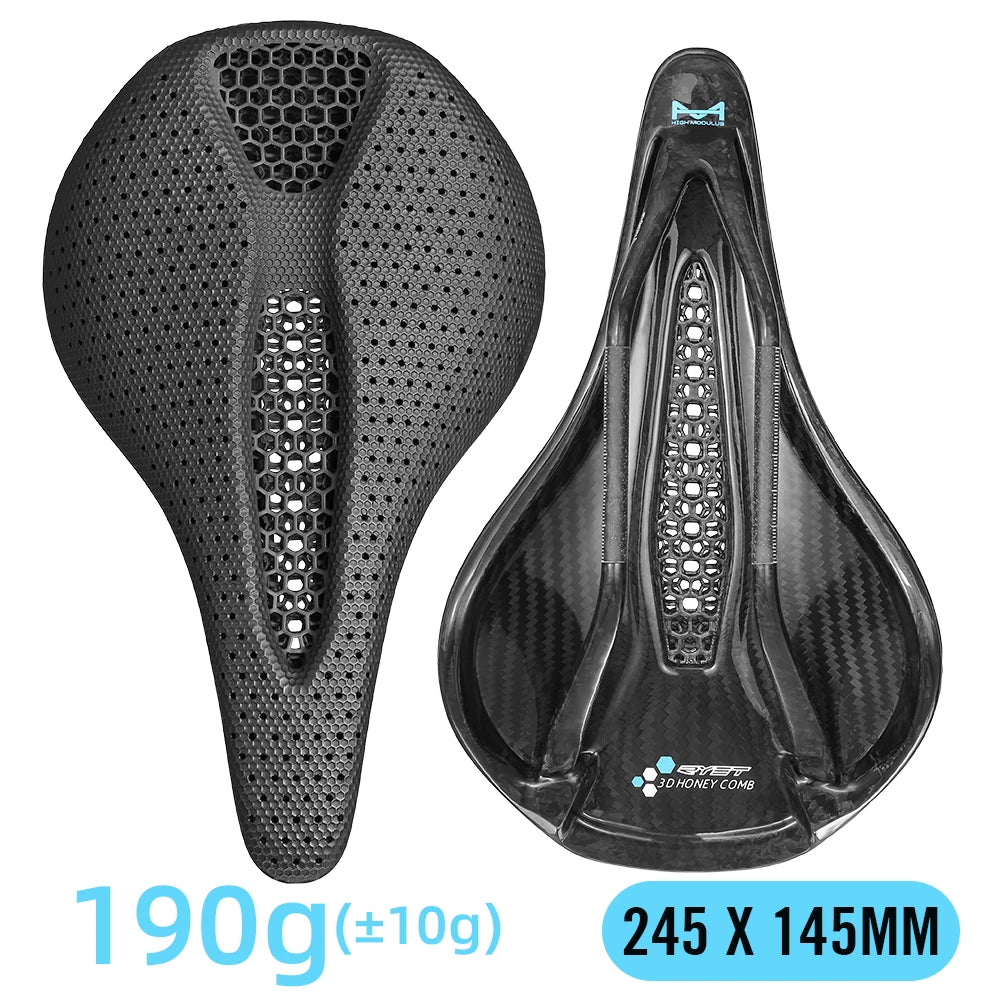 RYET Carbon 3D Printed Bike Saddle 145/155mm