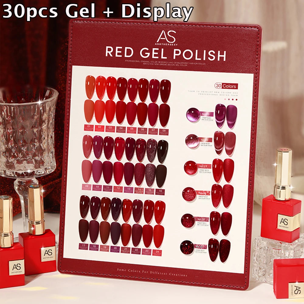 30-Piece Gel Nail Polish Set | Valentine's Romance Collection