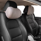 Forbell Car Headrest Pillow Suede Fabric Car Neck Pillow Car Seat Pillow Rest Headrest Memory Foam Headrest Car Accessories