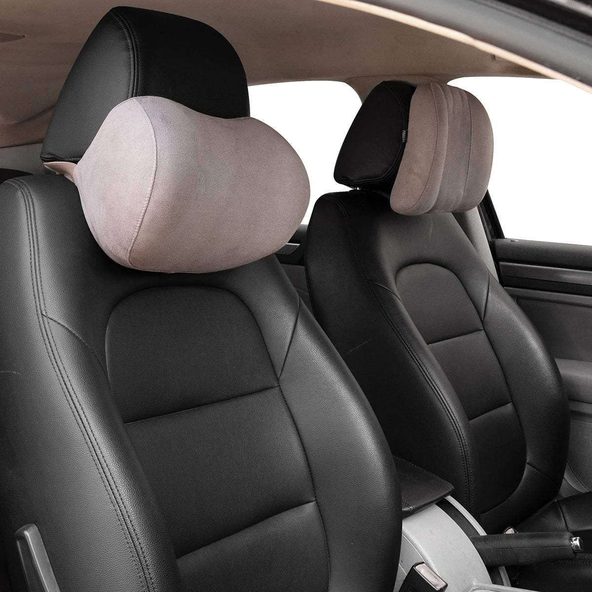Forbell Car Headrest Pillow Suede Fabric Car Neck Pillow Car Seat Pillow Rest Headrest Memory Foam Headrest Car Accessories