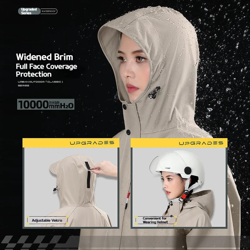 All-Weather Full-Body Poncho for Cycling & Hiking