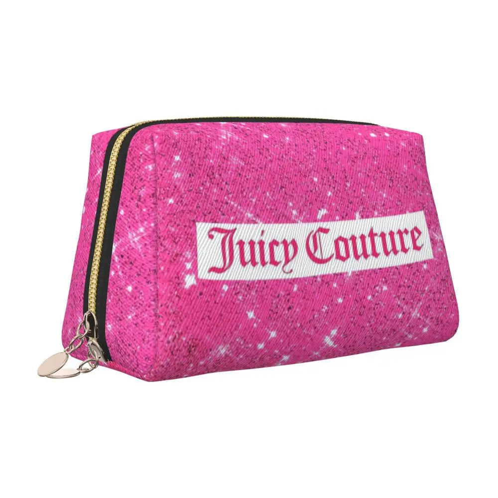 J-Juicy-C-Couture Makeup Bag Zipper Pouch Travel Cosmetic Bags Large Leather Portable Cosmetic Bag for Women