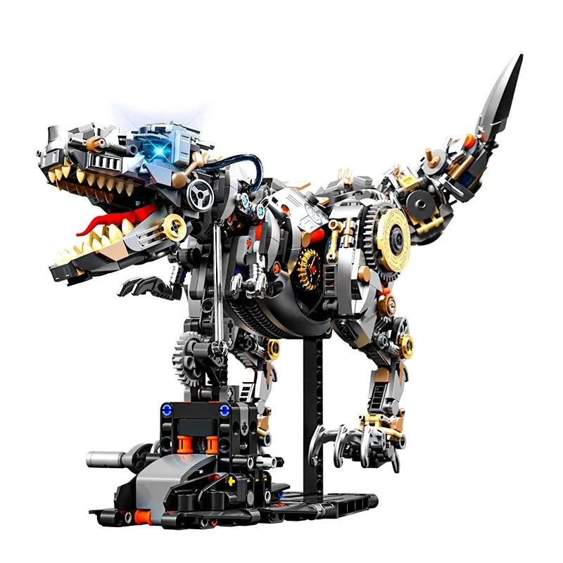 1268PCS Dinosaur Building Blocks Mechanical T-Rex Model Bricks Creative Desktop Decoration Educational DIY Toys Holiday Gifts