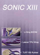 Li-Ning Men's SONIC XIII Professional Basketball Shoes BOOM Cushion TUFF RB Wearable LiNing Competition Sports Shoes ABAV025