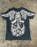 Y2K Grunge Oversized Skull Graphic Tee