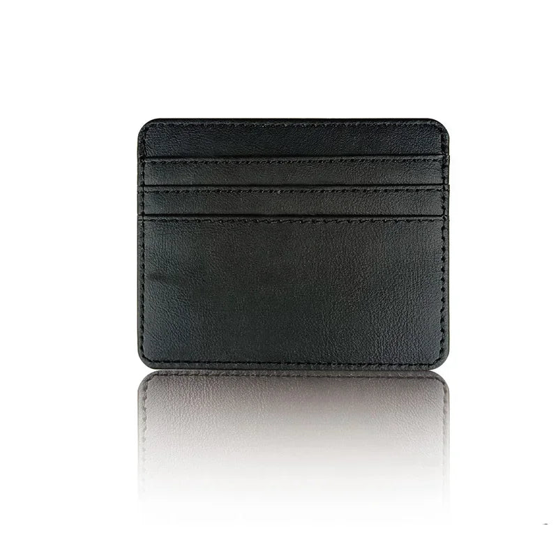 1Pc Pu Leather ID Card Holder Candy Color Bank Credit Card Box Multi Slot Slim Wallet for Women Men Business Card Cover