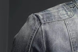 Men's USA-Made Slim Fit Denim Zipper Jacket | Autumn & Winter Casual Coat