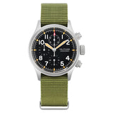 Militado ML1868KF Retro VK67 Quartz Chronograph Watch Stainless Steel Case 3 Dial Waterproof 100M  Multifunction Military Watch