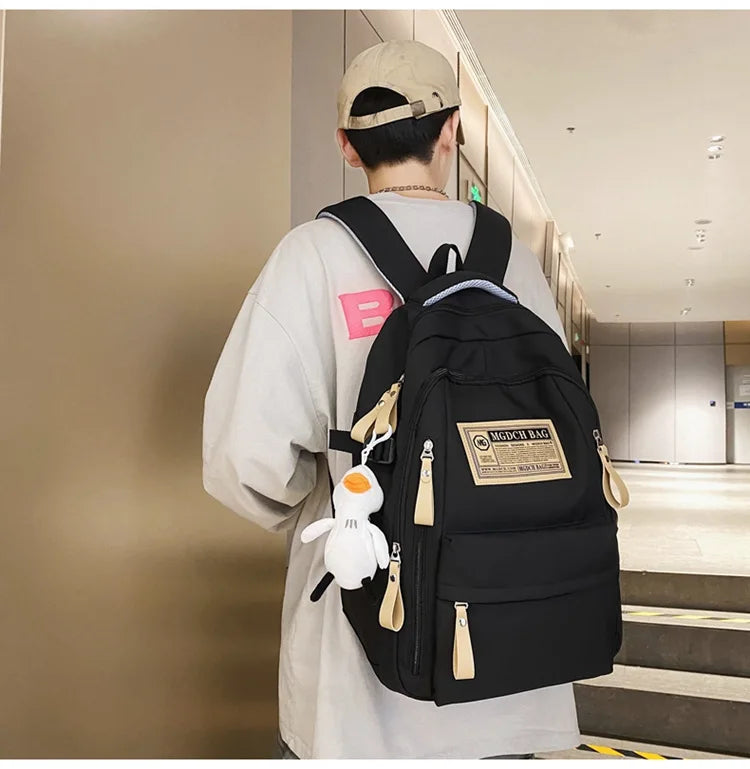Fashion Big Student School Backpack Rucksack Girls Boys School Bag High Capacity Women Backpack Female Leisure Travel Mochila
