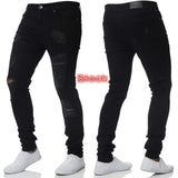Men’s Ripped Stretch Denim Jeans