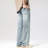 Men's Light Blue Straight-Leg Jeans