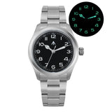 Militado ML08 Military Watch VH31 Quartz Movement Double Sapphire Crystal C3 BGW9 Luminous 10Bar Waterproof 38mm Vintage Watch