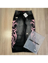 Y2K Vintage Pink Baggy Jeans