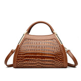 Alligator Patent Leather Shoulder Crossbody Hand Bags for Women Brand Luxury Handbags Women Bags Designer Hobos Two Layers Sac