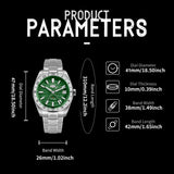 HEROFORCE GMT Men's Luxury Quartz Watch