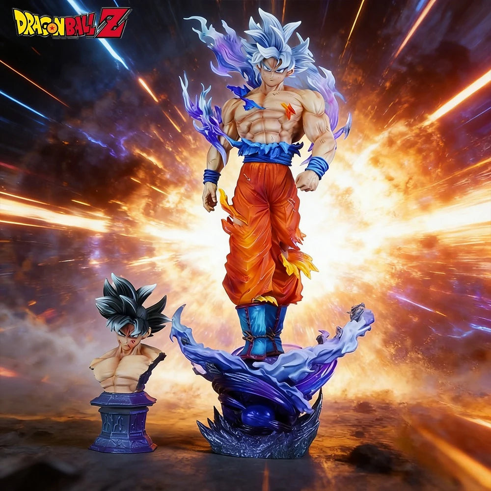 42cm/16.54in Anime Dragon Ball Figure Ultra Instinct Goku Action Figures Pvc Statue Desktop Ornamen Collection Model Toys Gifts